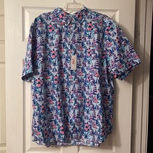 NWT Vineyard Vines Sailboat Button Up Shirt size XXL